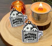 【新発売】LOOPLE｜アウトドアモンスター　もふもふワッペン（シェラカップ）